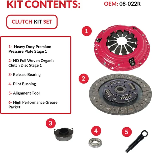 Miniatura 3 de Kit de embrague compatible con Civic Delsol Acura El Base Dx Ex Lx Hx Reverb 1992-2005 1.5L 1.6L 1.7L L4 Gas Sohc Aspirado naturalmente