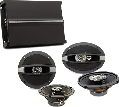 Focal Paquete R-690C de 6 x 9 pulgadas + altavoces coaxiales R165C de 6.5 pulgadas + amplificador de 4 canales R4280