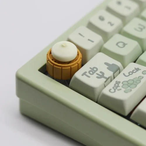 Miniatura 7 de Lindas teclas 3D personalizadas, llave ESC para teclado mecánico, perfil OEM R4, teclas interesantes rotativas con base brillante (Rotary Bao)