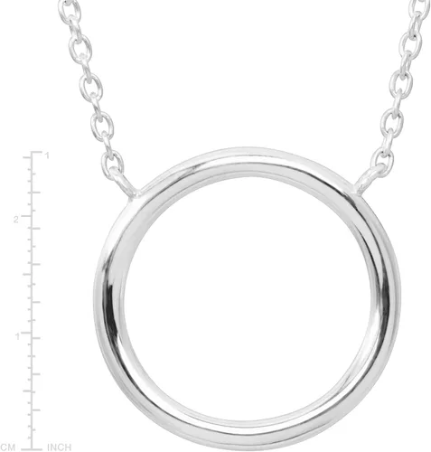 Miniatura 5 de Silpada Collar de círculo abierto 'Karma' en plata de ley, 18 pulgadas + 2 pulgadas, no conocido