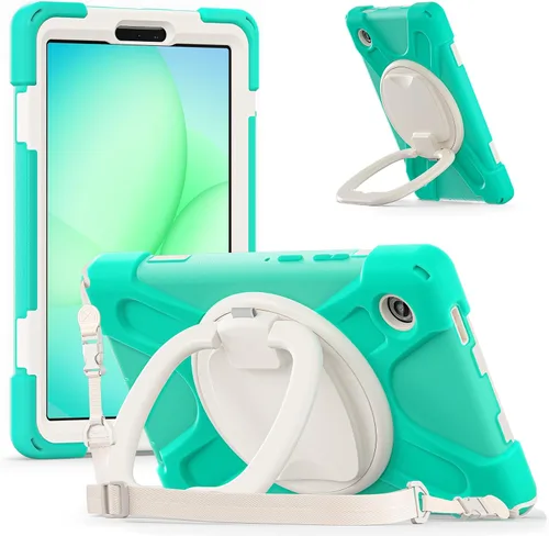 Miniatura 140 de 360 Rotation Case for Galaxy Tab ActivePro/Tab Active4 Pro/Active 5 Pro 10.1" Sturdy Cover Rotate Ring Stand Shoulder Carrying Strap Hand Strap