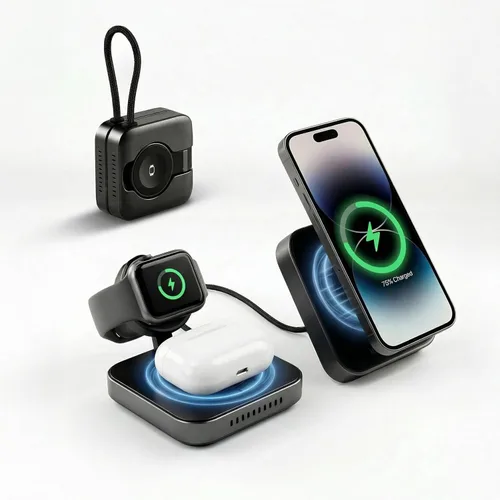 Miniatura 10 de Cargador magnético para iPhone Apple Magsafe Cargador de carga rápida - Compatible con iPhone y AirPods, cargador inalámbrico portátil de 15 W