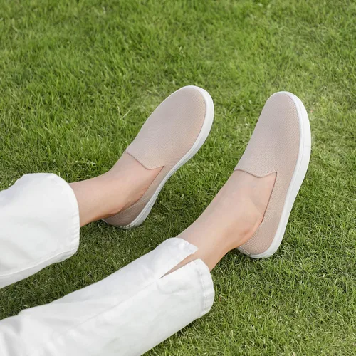 Miniatura 8 de STQ Zapatos sin cordones para mujer, transpirables, de moda, cómodos, de punto, casuales