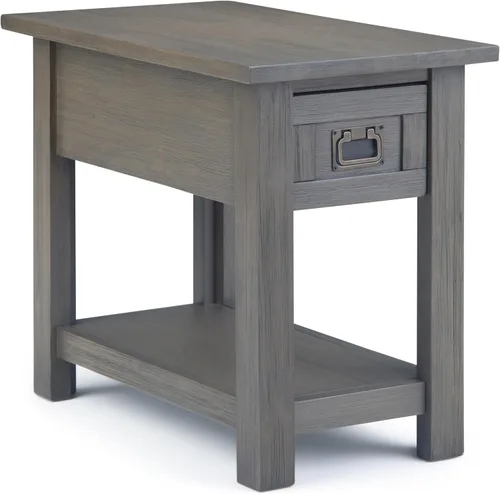 Miniatura 15 de Simpli Home Monroe Mesa de centro/de café rectangular, color marrón desgastado, Madera Noble, Carbón Marrón Envejecido