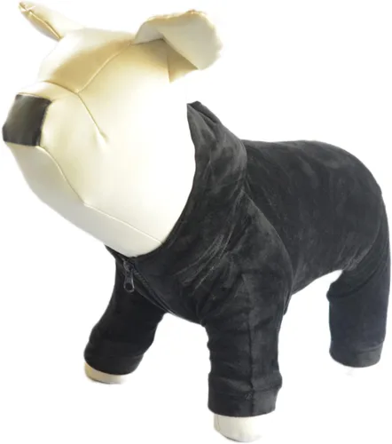 Miniatura 7 de Pijamas para perros, overoles para mascotas, pijamas para todas las estaciones, sudaderas de terciopelo para perros de 4 patas y cuatro pies