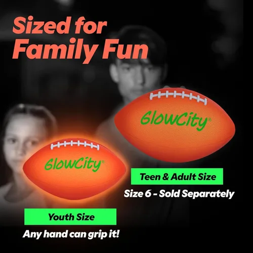 Miniatura 3 de GlowCity Balón de fútbol que brilla en la oscuridad, tamaño 3/6, regalos de pelota iluminada para niños, jóvenes y adolescentes, fútbol brillante