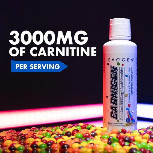 Miniatura 4 de Evogen Carnigen Premium L Carnitine Liquid – Suplemento L Carnitina 3000 Suplemento de carnitina L para el metabolismo y recuperación de la grasa