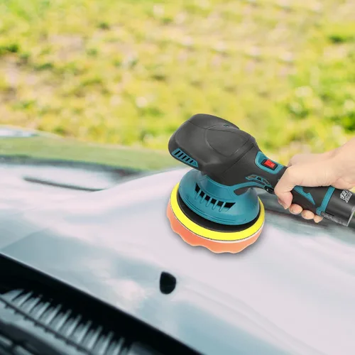 Miniatura 9 de Pulidora inalámbrica para automóvil, kit de pulidores y pulidores portátiles de automóvil de 6 pulgadas con 2 baterías de 2.0 Ah, pulidora de 6