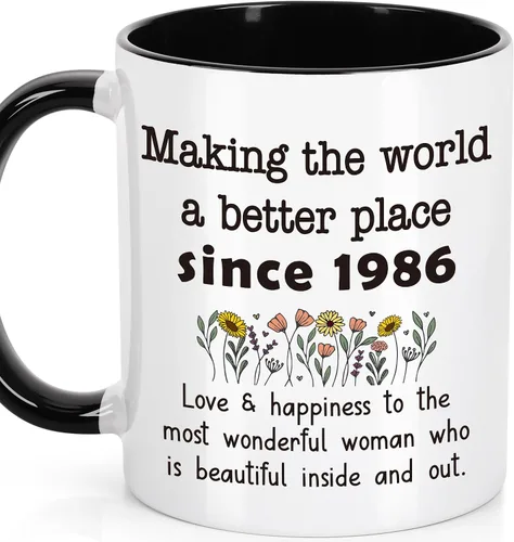 Miniatura 29 de LEJIAJINW Regalos de 80 cumpleaños para hombres y mujeres – Regalos para mujer de 80 años de edad, regalo de cumpleaños 80 para él – Taza de café