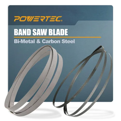 POWERTEC Hojas de sierra de cinta de 59-1/2 pulgadas surtido para carpintería y corte de metales no ferrosos, hojas de sierra de cinta para WEN