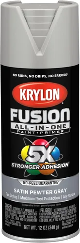 Miniatura 15 de Krylon Fusion - Pintura en aerosol adhesiva todo en uno para uso en interiores y exteriores, 12 onzas, aluminio Icy Grape