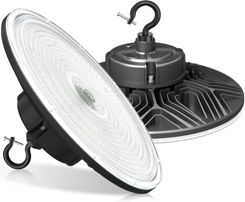 Miniatura 14 de Luz LED UFO de alta bahía, 150W/100W/80W ajustable, 3000K/4000K/5000K ajustable, UL listado 21000LM 0-10V regulable IP65 impermeable alta Bahía