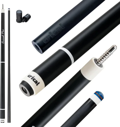 Miniatura 27 de CRICAL Palo de taco de billar de fibra de carbono de 58 pulgadas, palos profesionales de baja desviación para piscina con junta de 3/8 x 8 pines