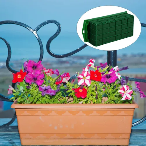 Miniatura 3 de Boao 2 piezas de soporte de espuma floral con espuma floral para flores frescas, cuenco para mesa de centro de mesa, arreglo floral, rectangular