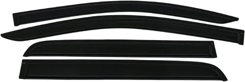 IKON MOTORSPORTS, 2016 2017 - Visera de ventana compatible con Chevy Colorado GMC Canyon 2015-2022, estilo delgado, teñido de humo, 4 piezas,
