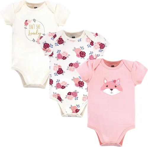Miniatura 126 de Hudson Baby baby-girls Cotton Bodysuits 3-pack
