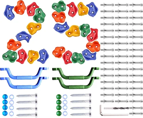 Juego de 25 piezas coloridas con forma de nariz de cerdo con asas auxiliares azules y verdes, juego de madera para interiores y exteriores,
