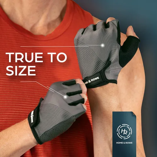 Miniatura 8 de Guantes de remo sin dedos. Guantes de fitness perfectos para máquina de remo, bicicleta estática, levantamiento de pesas, ciclismo, entrenamiento