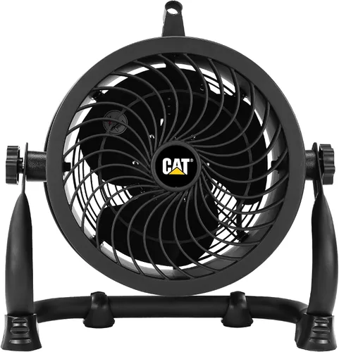 Miniatura 5 de CAT ventiladores - Ventilador de tambor de alta velocidad de 9" (Negro, 2 en 1): 940 CFM, 4 velocidades, cabezal giratorio de 360°, motor