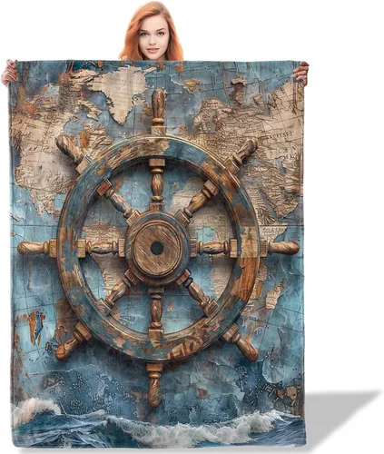 Miniatura 8 de Manta de pesca con bandera estadounidense para mujeres, niñas y niños, manta de franela suave, regalos para sala de estar, sofá, hogar, decoración
