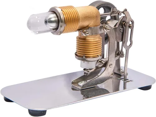 Miniatura 4 de Sunnytech Mini aire caliente Stirling Engine Mini Hot Live Steam Modelo Educación Juguete HA001-BJ001