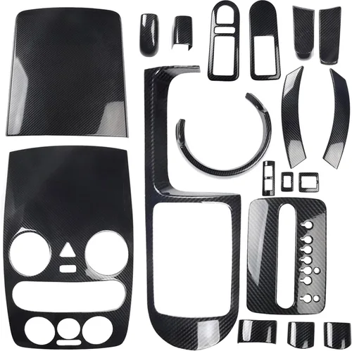 Miniatura 9 de HIGH FLYING Para Volkswagen New Beetle 2003-2010 Accesorios para el interior del automóvil, kit de panel de engranajes de la consola, cubierta ABS