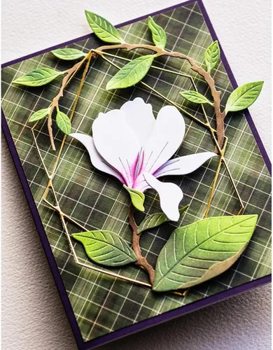 Miniatura 5 de Lily Dies - Troqueles para hacer tarjetas, flores de lirio y hojas de metal, troqueles para manualidades, manualidades, manualidades, álbumes