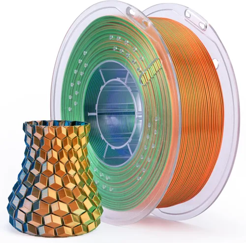 Miniatura 21 de ELEGOO Filamento PLA Seda Cobre 1.75mm 1KG, Filamento para Impresora 3D con Precisión Dimensional +/- 0.02mm, Carrete de 1kg (2.2lbs) Compatible