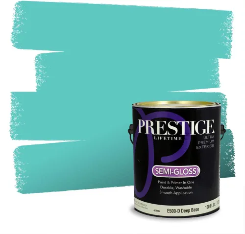 Miniatura 747 de Pintura Exterior + imprimación PRESTIGE, todo-en-uno, 1 galón, acabado mate, color comparable al Valspar* Royal Gray* VS151-Gris real