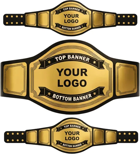 HANDSY Cinturón de campeonato personalizable para todos los deportes, cinturón de campeonato de lucha libre personalizado
