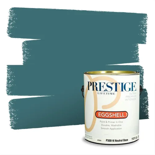 Miniatura 1220 de Pintura Exterior + imprimación PRESTIGE, todo-en-uno, 1 galón, acabado mate, color comparable al Valspar* Royal Gray* VS151-Gris real
