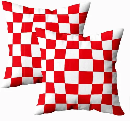 Miniatura 8 de Fundas de almohada decorativas de 16 x 16 pulgadas, patrón blanco y negro de tablero de ajedrez para sofá, fundas de cojín de granja para decoración