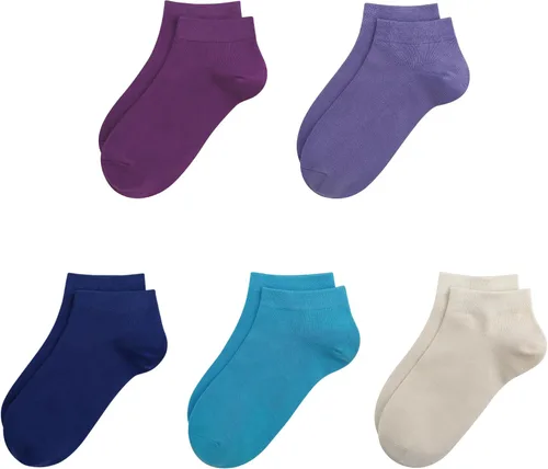 Miniatura 25 de SERISIMPLE Calcetines de bambú de viscosa para la escuela, calcetines de tobillo súper suaves para niños, puños elásticos, calcetines atléticos