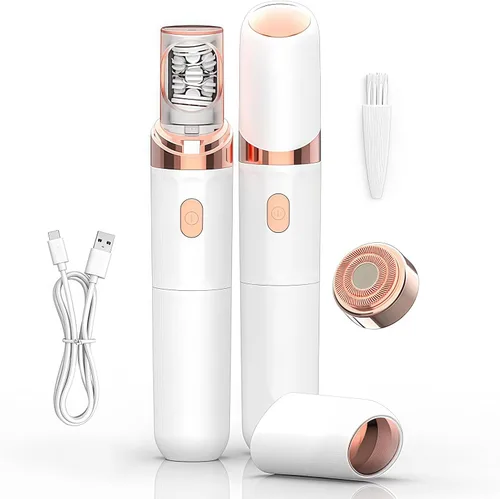 Miniatura 10 de Depiladora, depiladora facial para mujeres, PluxyEpil 2 en 1, eliminación suave de raíces para cabello grueso y fino, afeitadora eléctrica