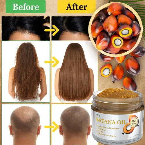 Miniatura 9 de Dr. Sebi Aceite de Batana 100% natural, sin refinar y orgánico de Honduras para el crecimiento del cabello, mejora el grosor del cabello, evita