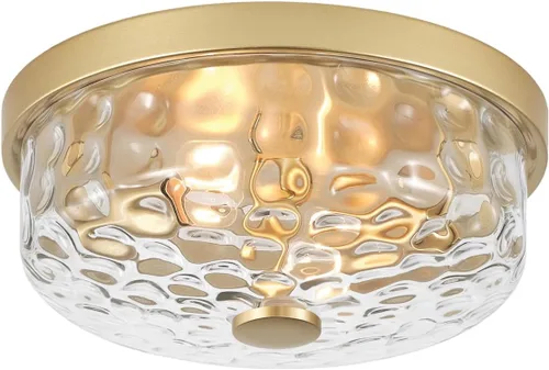 Miniatura 7 de 12 Inch Farmhouse Flush Mount Ceiling Light, 2 Light Industrial Close to Ceiling Light, Industrial Ceiling Lighting Fixture for Kitchen Hallway 12.2