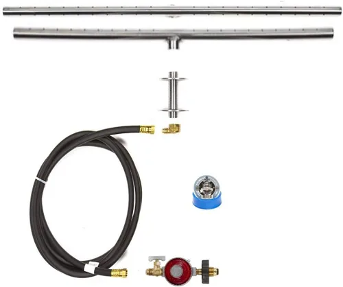Miniatura 7 de Kit completo LP básico para parrillada con quemador de acero inoxidable 316