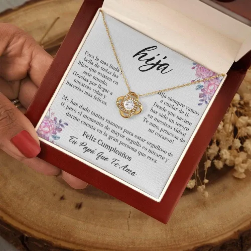 Miniatura 8 de Leo's Print Shop Regalo para hija de padre para hija, regalo para mi hija, collar para mi hermosa hija, Joyeria, regalo de cumpleaños para mujer