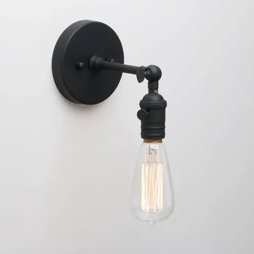 Miniatura 7 de Permo Vintage lámpara estilo candelabro de metal industrial para montar en pared, 60.00watts Cromo (Poste Elegante)