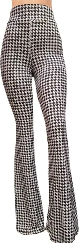 Miniatura 37 de ShopMyTrend - Pantalones de yoga largos con piernas anchas y acampanadas estilo palazzo, con cintura alta, para mujer