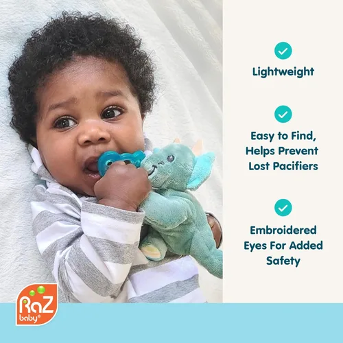 Miniatura 6 de RaZbaby JollyPop - Chupete con chupete desmontable para bebé, RaZbuddy para todas las edades, 100% silicona de grado médico fabricado en Estados