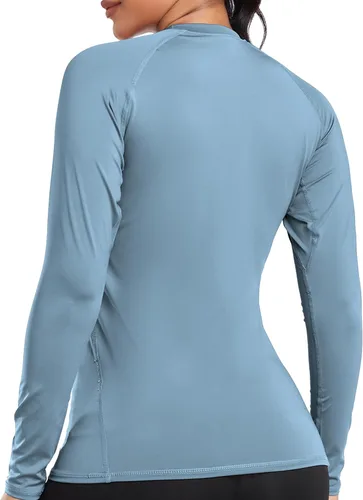 Miniatura 5 de TELALEO 4 Pack Women's Compression Shirt LongShort Sleeve Performance Workout Baselayer Athletic Top Sports Gear