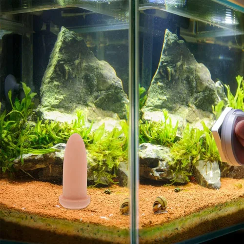 Miniatura 4 de Cueva de conos de cría de peces, barriles de cerámica de desove de pez ángel con rejilla de desove pizarras de reproducción de pecera adorno