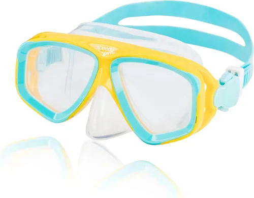 Speedo Unisex Niño Aventura Máscara Junior Traje De Baño Separados M Spectra Amarillo/Transparente