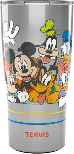 Miniatura 15 de Taza de viaje Tervis Disney Mickey Group hecha en Estados Unidos de doble pared aislada mantiene las bebidas frías y calientes, 16 onzas, Clásico