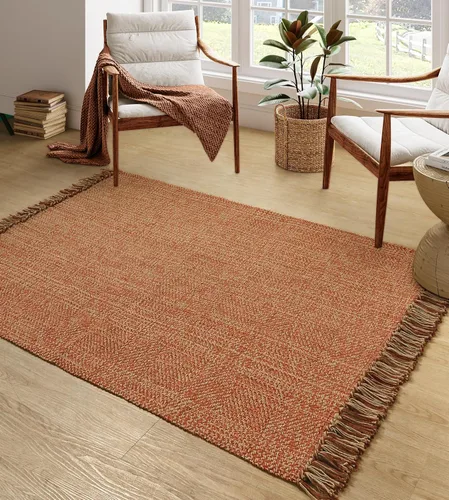 Miniatura 52 de Collive - Tapete de pasillo de cocina, 2 x 4.3 pies, tejido a mano, reversible, lavable, de algodón, color blanco/beige, para baño, pasillo