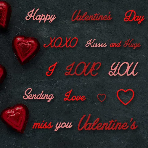 Miniatura 3 de Hying Troqueles de corte de palabras de amor para el día de San Valentín para hacer tarjetas, decoración de álbumes de fotos, marco de corazón
