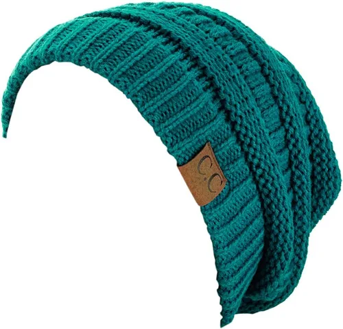 Miniatura 505 de C.C Trendy Warm Chunky Soft Stretch Cable Knit Beanie