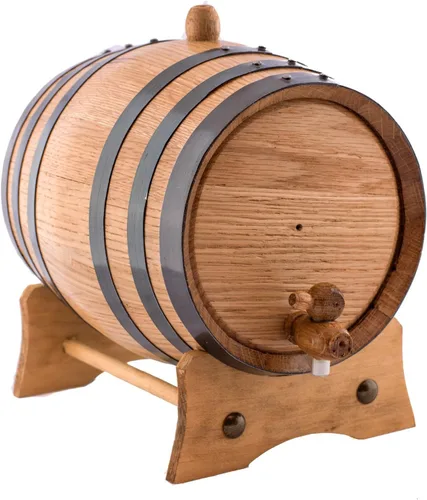 Miniatura 2 de Barril de roble americano hecho a mano utilizando roble blanco americano añeja tu propio de whisky, cerveza, vino, borbón, tequila, salsa