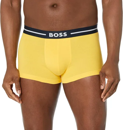 Miniatura 2 de BOSS Paquete de 3 calzoncillos elásticos de algodón con logotipo llamativo para hombre